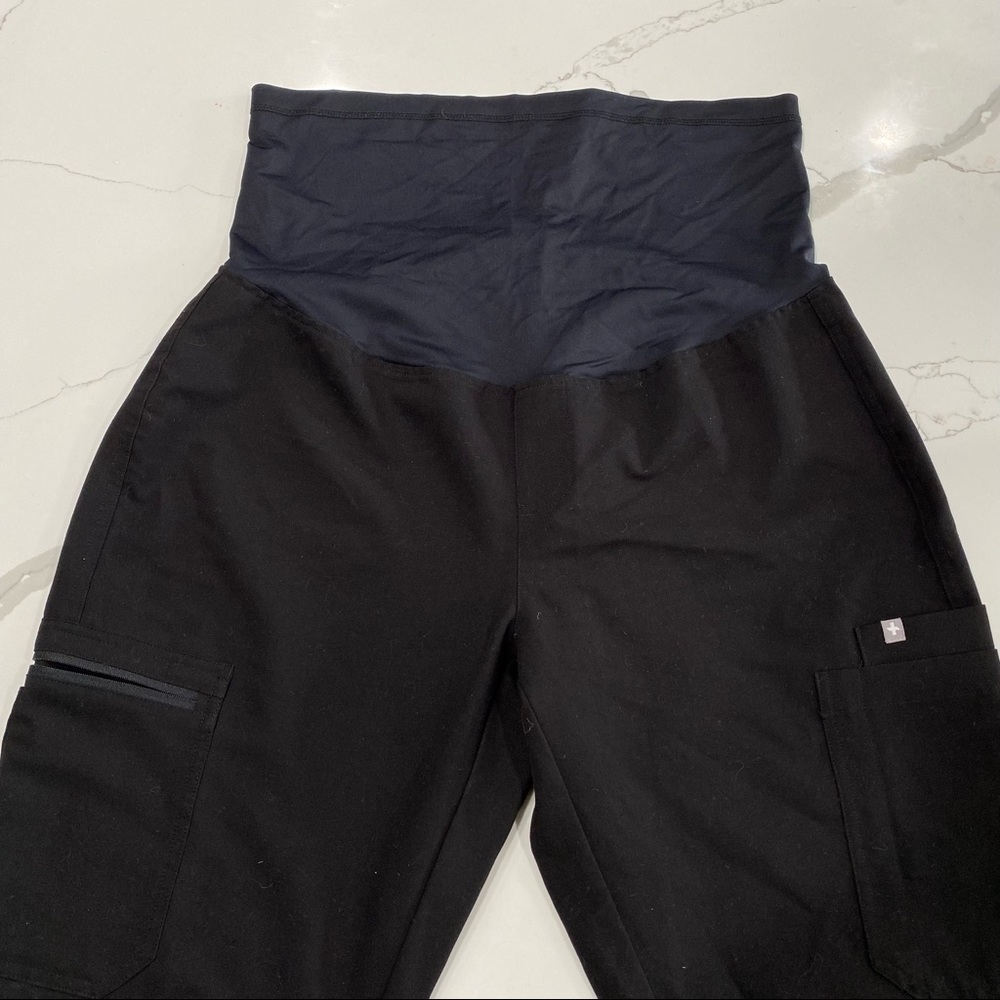 FiGS Black Maternity Scrubs
